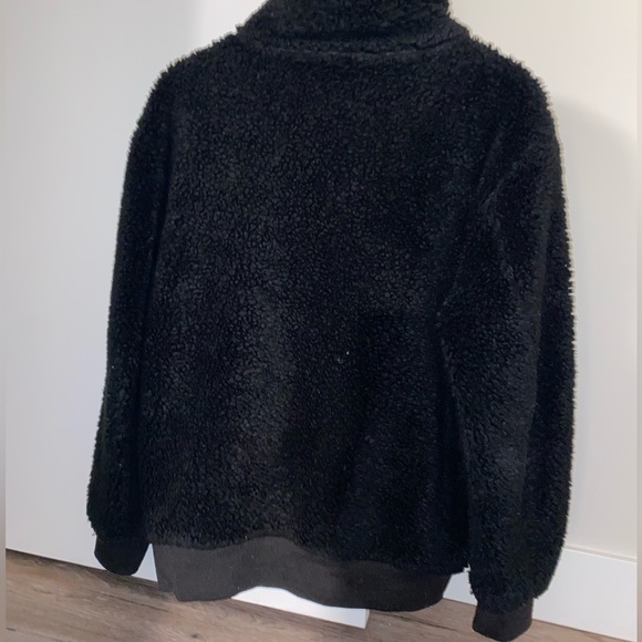 Aritzia black teddy coat. - Picture 2 of 4